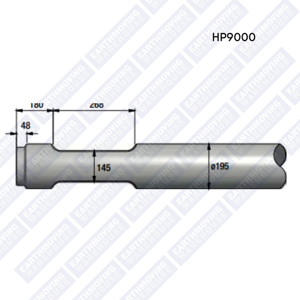 Chisel to Suit INDECO HP9000 Rock Breaker