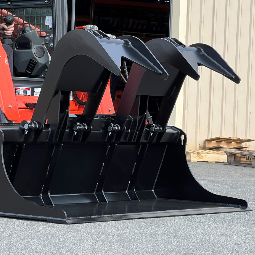 Himac Demolition Grapple for Skid Steer Earthmoving Warehouse
