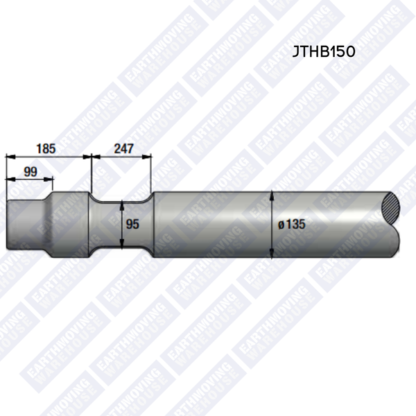 Chisel to Suit KOMATSU JTHB150 Rock Breaker