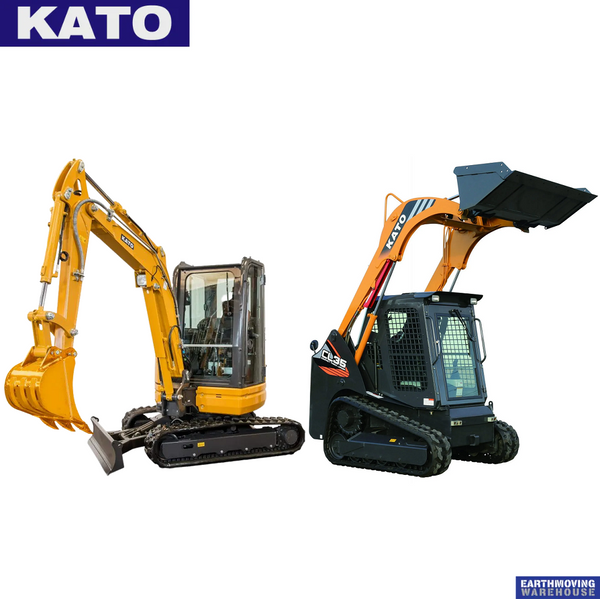 KATO HD35V5 Mini Excavator and CL35 Track Loader Combo