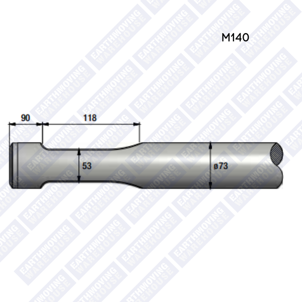Chisel to Suit MONTABERT M140 Rock Breaker