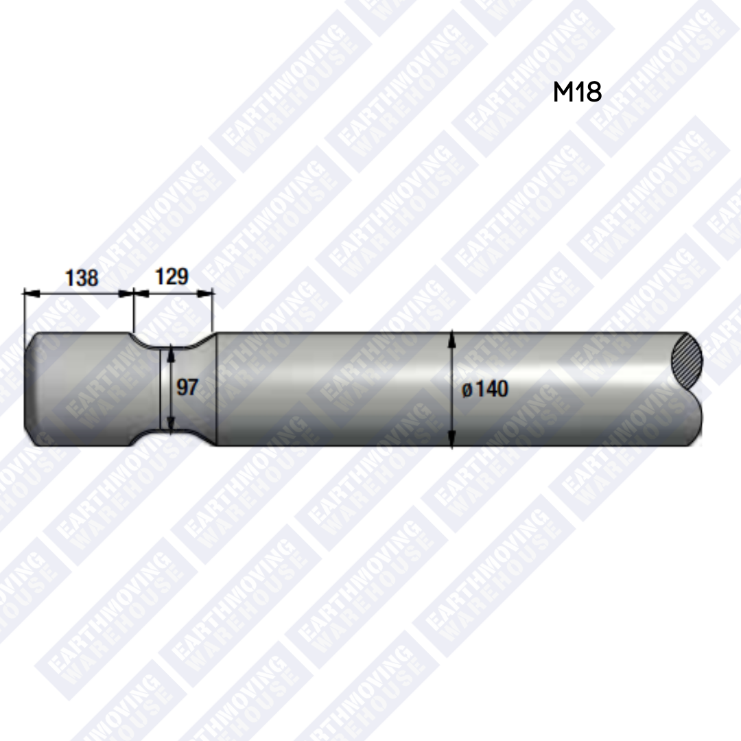 Chisel to Suit RAMMER M18 Rock Breaker