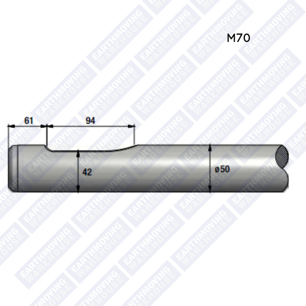 Chisel to Suit MONTABERT M70 Rock Breaker