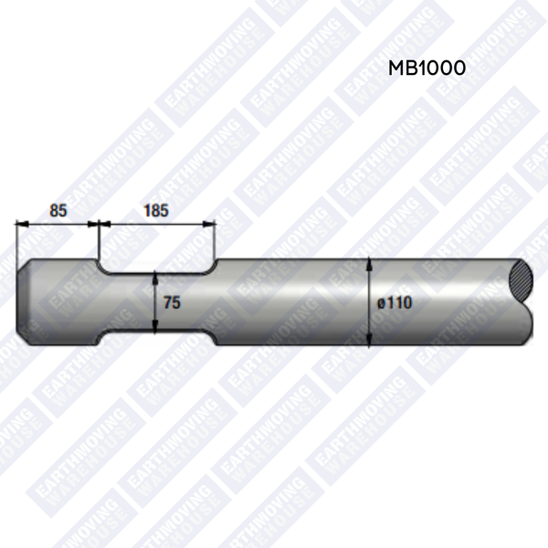 Chisel to Suit ATLAS COPCO MB1000 Rock Breaker