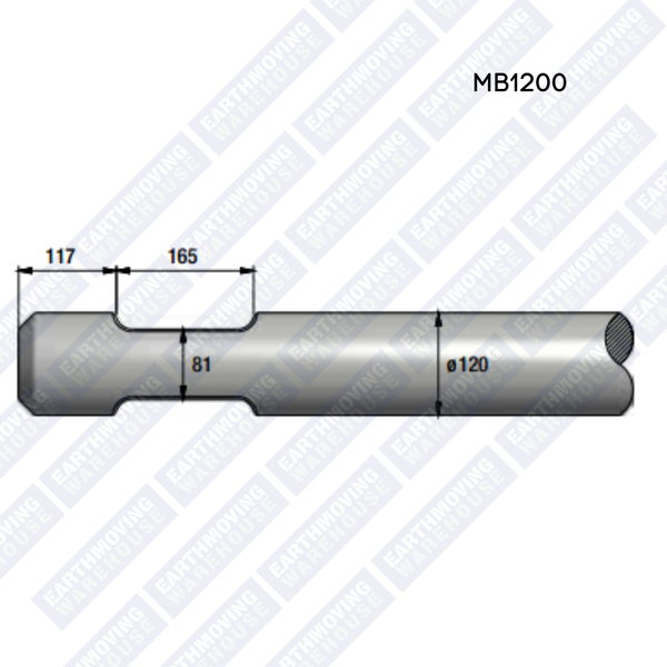 Chisel to Suit EPIROC MB1200 Rock Breaker