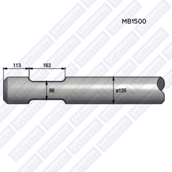 Chisel to Suit EPIROC MB1500 Rock Breaker