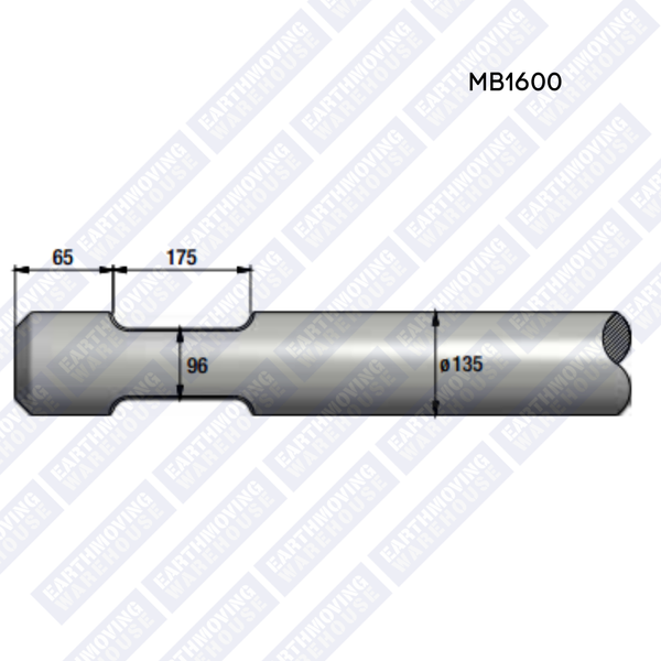 Chisel to Suit ATLAS COPCO MB1600 Rock Breaker