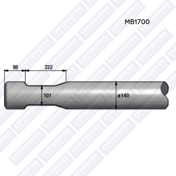 Chisel to Suit EPIROC MB1700 Rock Breaker