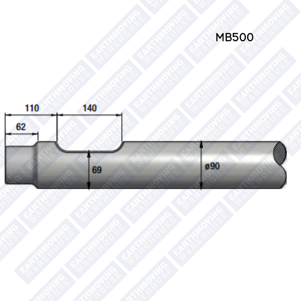 Chisel to Suit EPIROC MB500 Rock Breaker