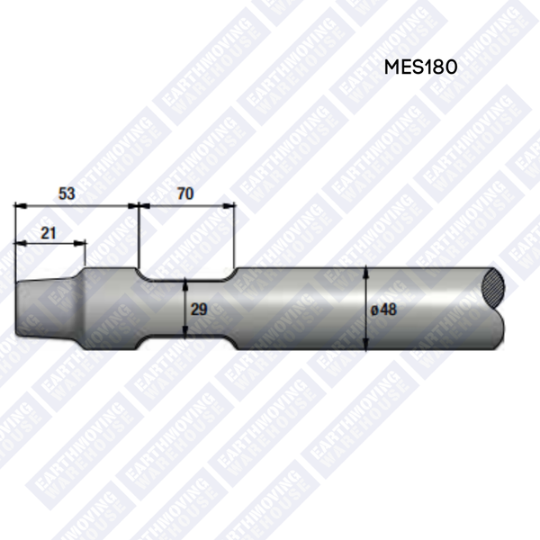 Chisel to Suit INDECO MES 180 Rock Breaker