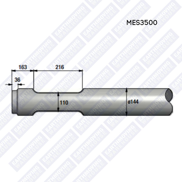 Chisel to Suit INDECO MES3500 Rock Breaker