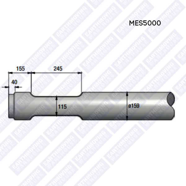 Chisel to Suit INDECO MES 5000 Rock Breaker