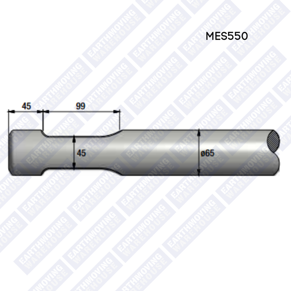 Chisel to Suit INDECO MES 550 Rock Breaker