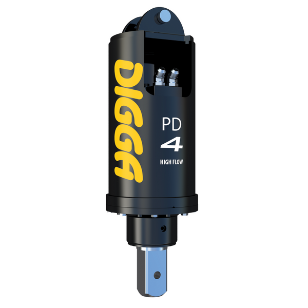 Digga PD4 and PDH4 High Flow Auger Drive for Skid Steer Loaders