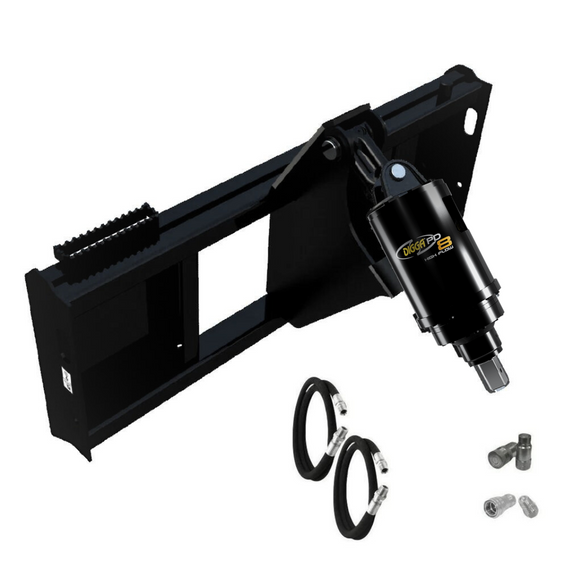 Digga PD8 and PDH8 High Flow Auger Drive for Skid Steer Loaders