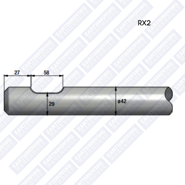 Chisel to Suit CHICAGO PNEUMATIC RX2 Rock Breaker