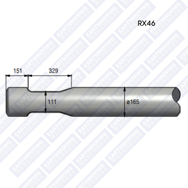 Chisel to Suit CHICAGO PNEUMATIC RX46 Rock Breaker
