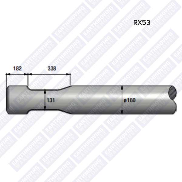 Chisel to Suit CHICAGO PNEUMATIC RX53 Rock Breaker