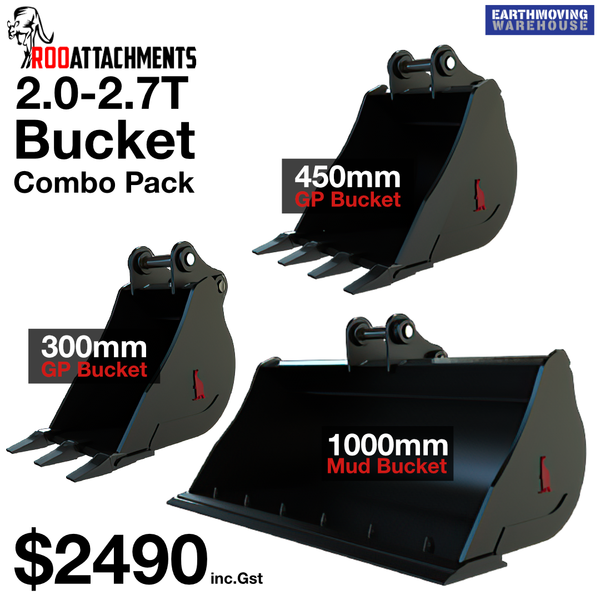 Roo Bucket Combo 2.0 To 2.7 Ton