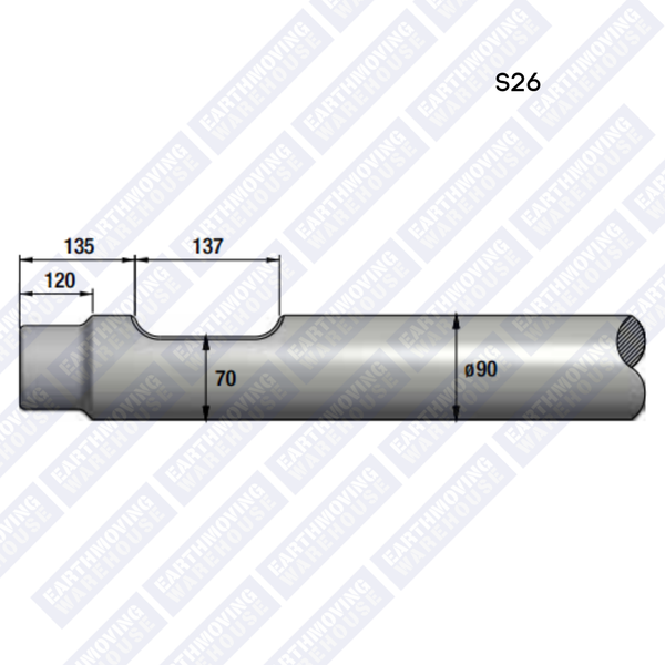Chisel to Suit RAMMER S26 Rock Breaker