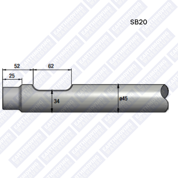 Chisel to Suit SOOSAN SB20 Rock Breaker