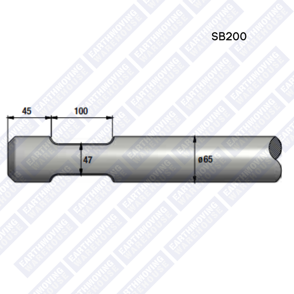 Chisel to Suit EPIROC SB200 Rock Breaker