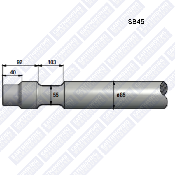 Chisel to Suit SOOSAN SB45 Rock Breaker