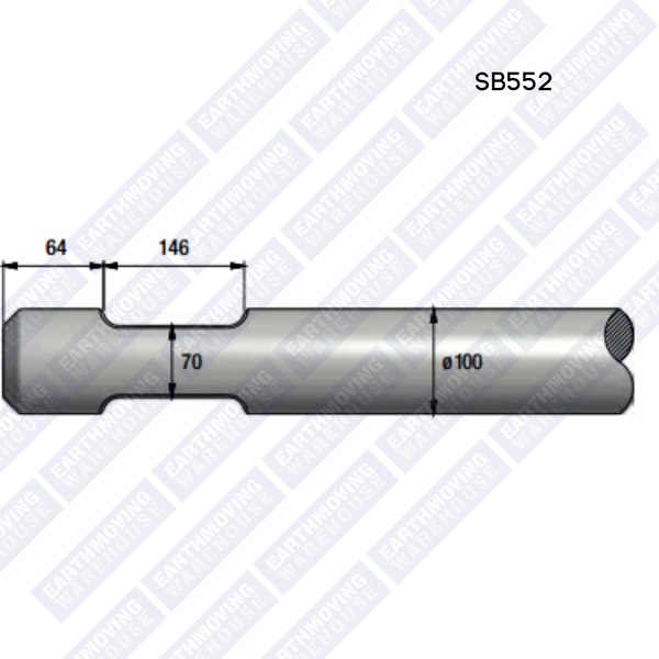 Chisel to Suit EPIROC SB552 Rock Breaker