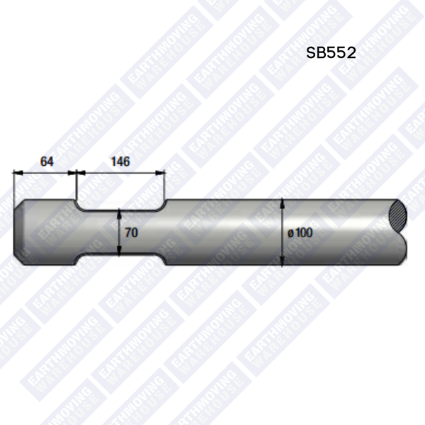 Chisel to Suit ATLAS COPCO SB552 Rock Breaker