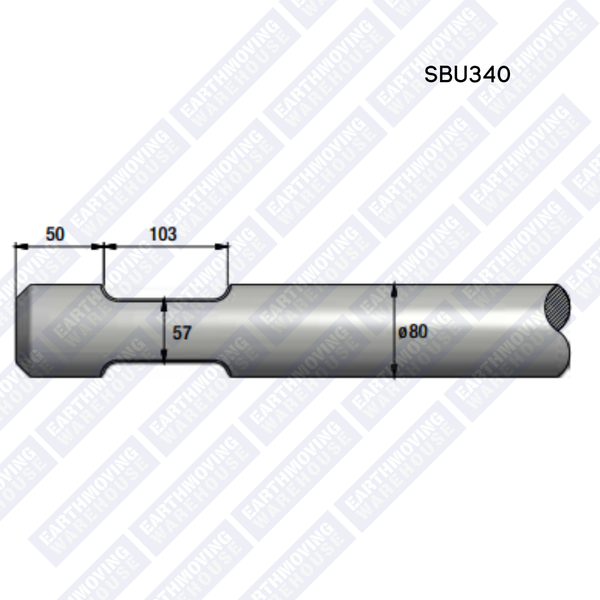 Chisel to Suit EPIROC SBU340 Rock Breaker