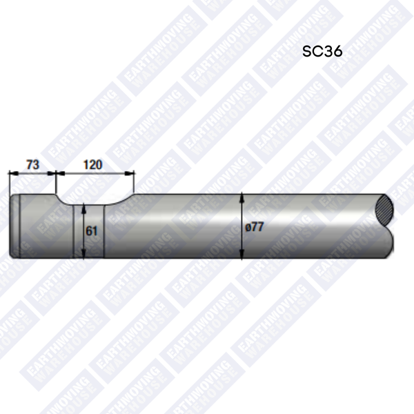 Chisel to Suit MONTABERT SC36 SILVER CLIP Rock Breaker