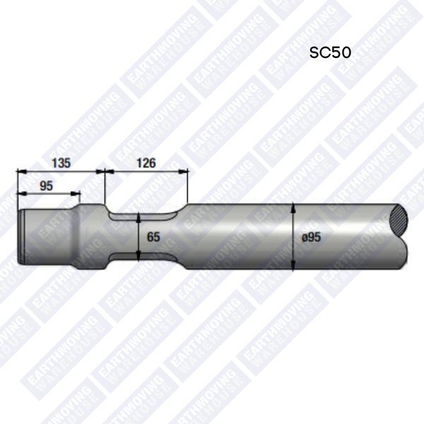 Chisel to Suit MONTABERT SC50 SILVER CLIP Rock Breaker
