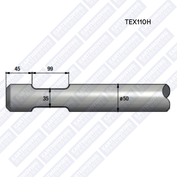 Chisel to Suit EPIROC TEX110H Rock Breaker