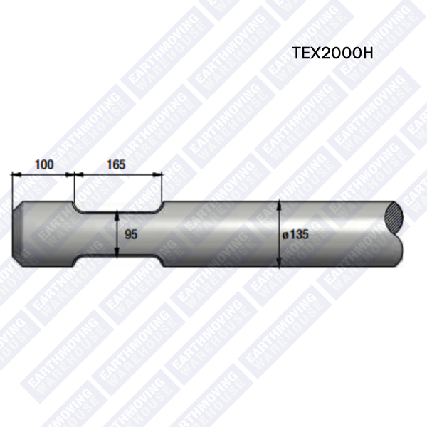 Chisel to Suit EPIROC TEX2000H Rock Breaker