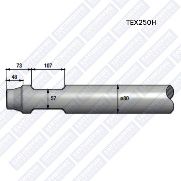 Chisel to Suit EPIROC TEX250H Rock Breaker