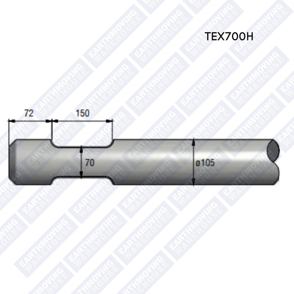 Chisel to Suit EPIROC TEX700H Rock Breaker
