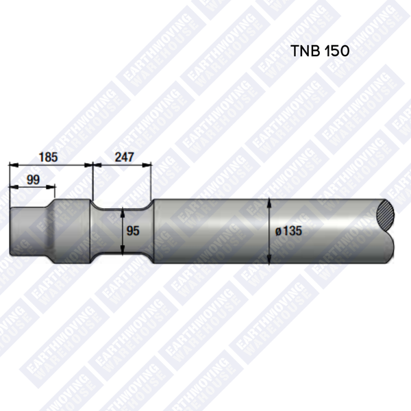 Chisel to Suit TOKU TNB-150 Rock Breaker