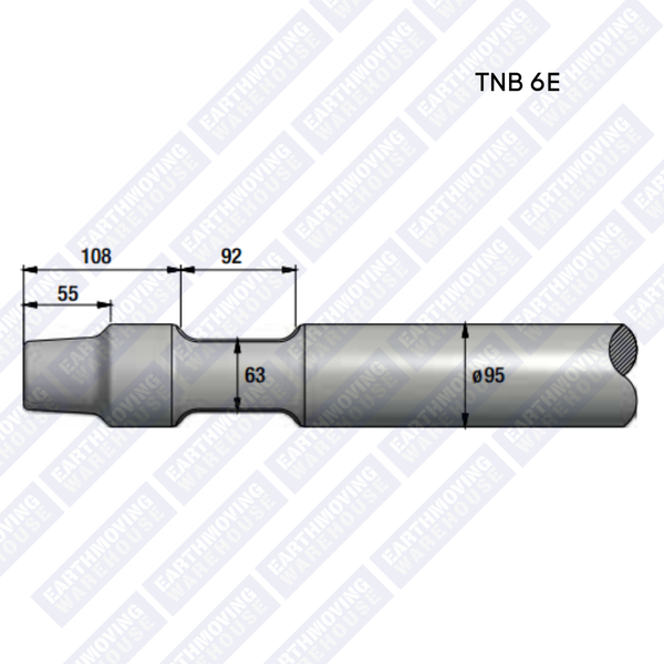 Chisel to Suit TOKU TNB-6E Rock Breaker