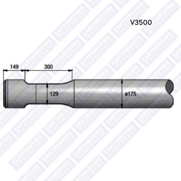Chisel to Suit MONTABERT V3500 Rock Breaker
