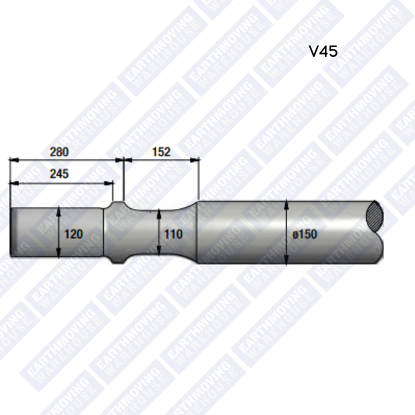 Chisel to Suit MONTABERT V45 Rock Breaker