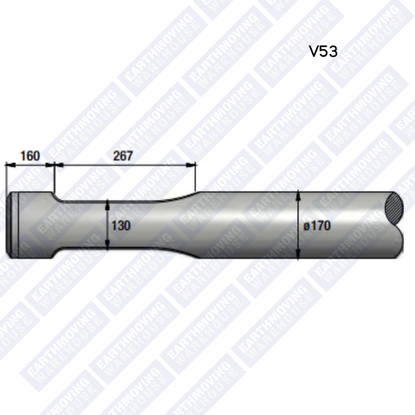 Chisel to Suit MONTABERT V53 Rock Breaker