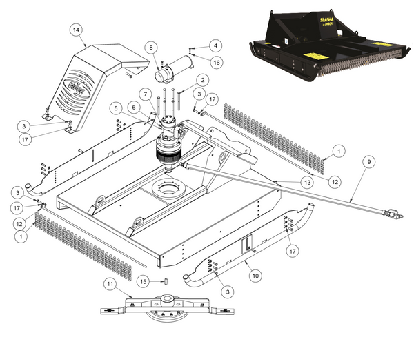 EQ-EXSL1200 Slasher Blade Kit – Earthmoving Warehouse