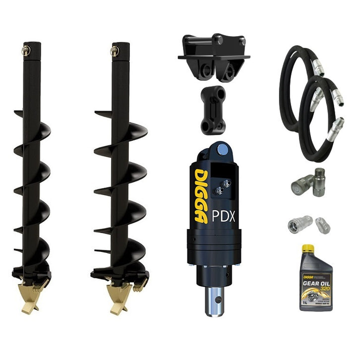 Digga PDX auger drive combo package mini excavator up to 2T Earthmoving Warehouse