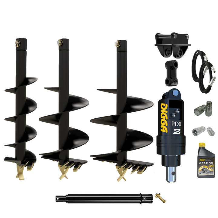 Digga PDX2 auger drive combo package mini excavator up to 2.7T Earthmoving Warehouse