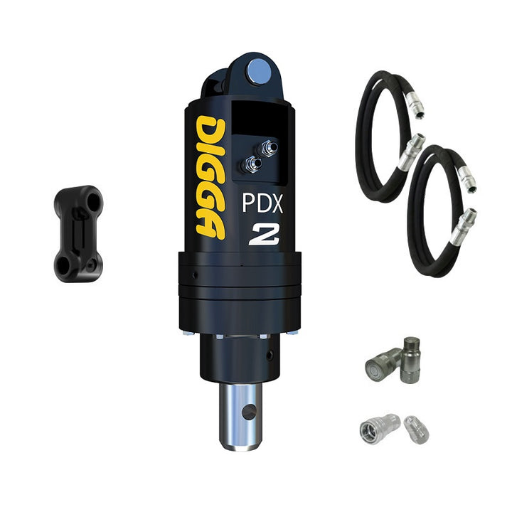 Digga PDX2 Auger Drive for Mini Excavators up to 2.7T Earthmoving Warehouse