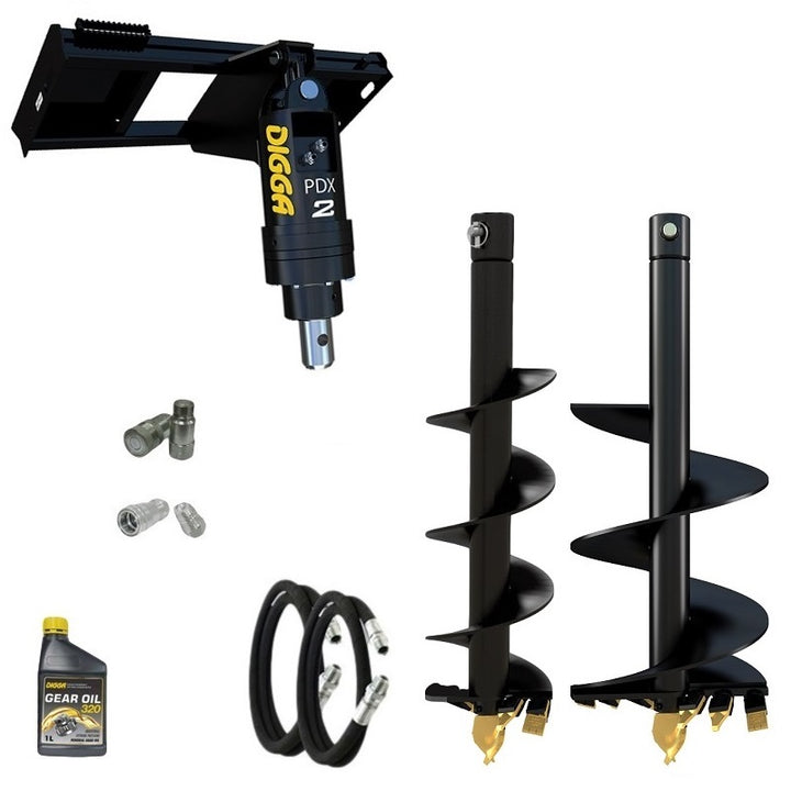 Digga PDX2 auger drive combo package tractor up to 85Hp Earthmoving Warehouse