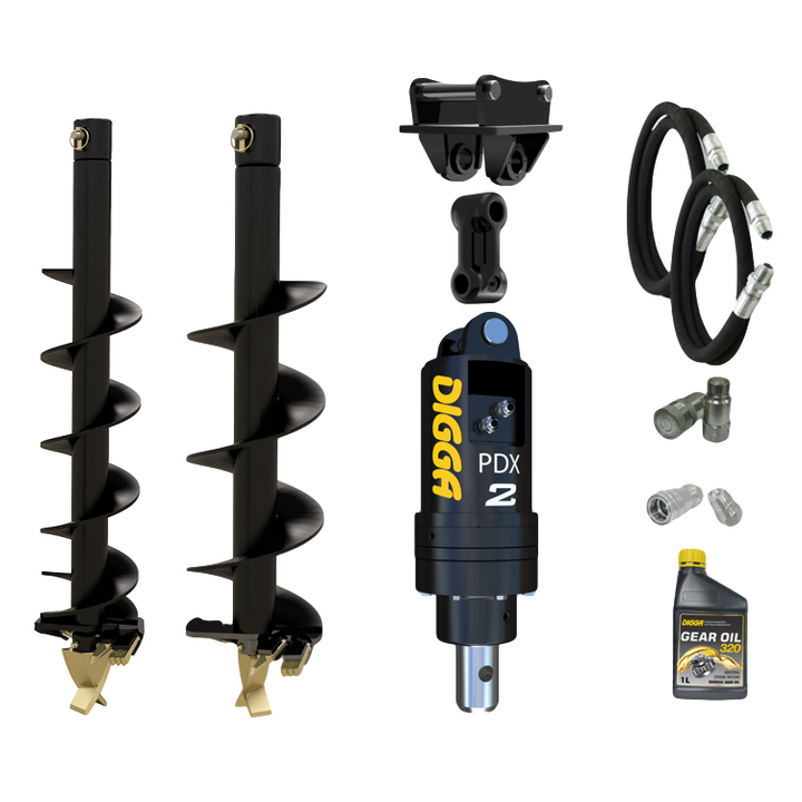 Digga PDX2 auger drive combo package mini excavator up to 2.7T Earthmoving Warehouse