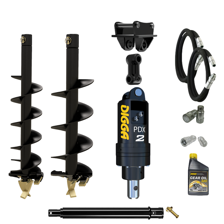 Digga PDX2 auger drive combo package mini excavator up to 2.7T Earthmoving Warehouse