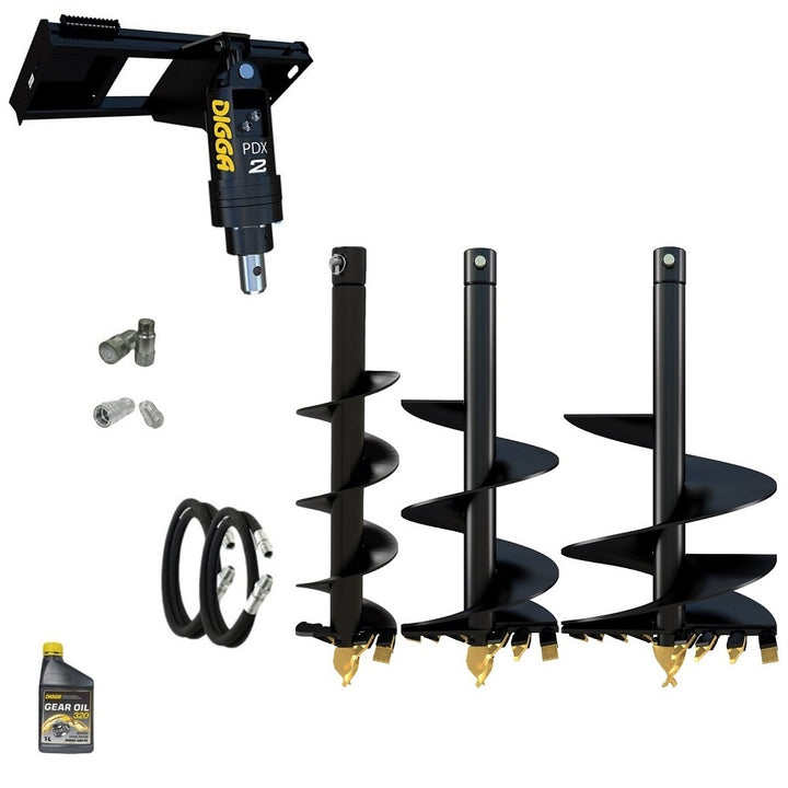 Digga PDX2 auger drive combo package tractor up to 85Hp Earthmoving Warehouse