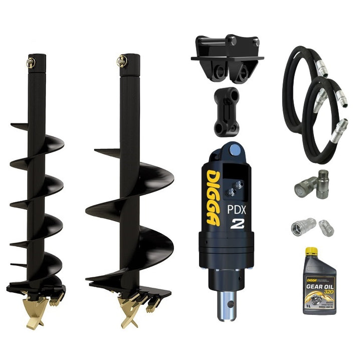 Digga PDX2 auger drive combo package mini excavator up to 2.7T Earthmoving Warehouse